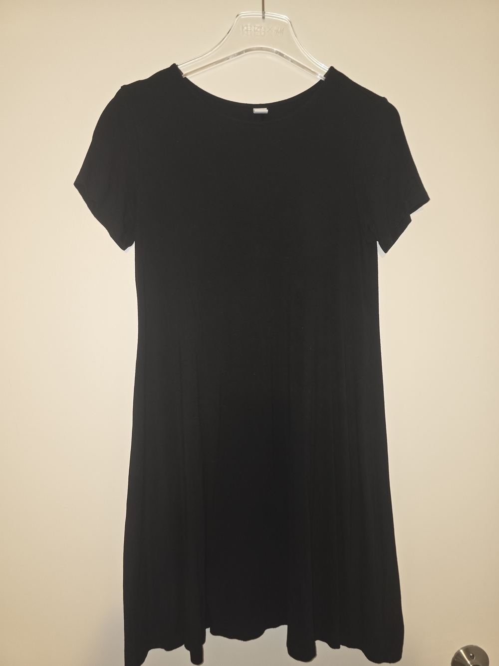 Old Navy Black Short Sleeve Swing Dress Tunic